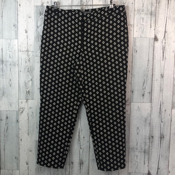 Vince Camuto Diamond Pattern Petite Ankle Pants 12P - Picture 1 of 10